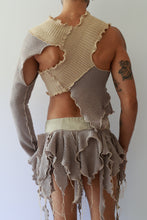 Load image into Gallery viewer, Dune Knit Asymmetric Crop Top
