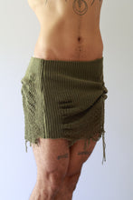 Load image into Gallery viewer, Olive Green Knit Mini Skirt
