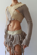 Load image into Gallery viewer, Dune Knit Asymmetric Crop Top
