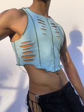 Load image into Gallery viewer, Aqua Crop Tank Top
