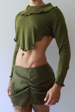 Load image into Gallery viewer, Olive Green Reworked Sweater
