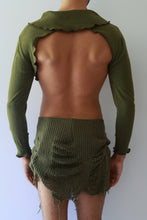 Load image into Gallery viewer, Olive Green Reworked Sweater
