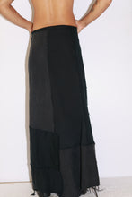 Load image into Gallery viewer, Black Denim Maxi Skirt
