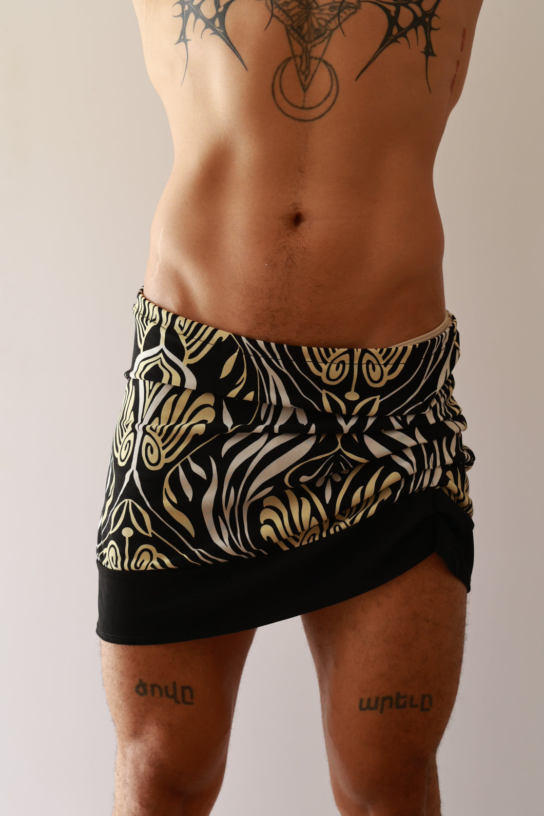 Swirls Asymmetric Skirt