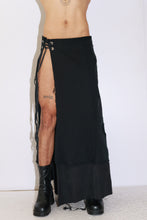 Load image into Gallery viewer, Black Denim Maxi Skirt
