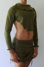 Load image into Gallery viewer, Olive Green Reworked Sweater
