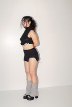 Load image into Gallery viewer, Alia Black Crop Turtleneck
