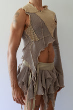 Load image into Gallery viewer, Dune Knit Asymmetric Crop Top
