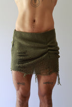 Load image into Gallery viewer, Olive Green Knit Mini Skirt
